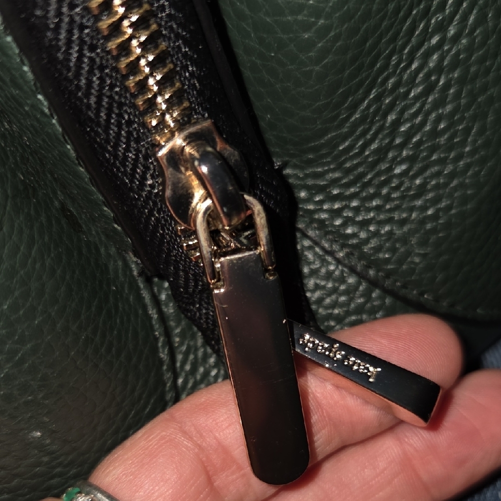 Kate Spade Forest Green Leather Handbag - Picture 16 of 17